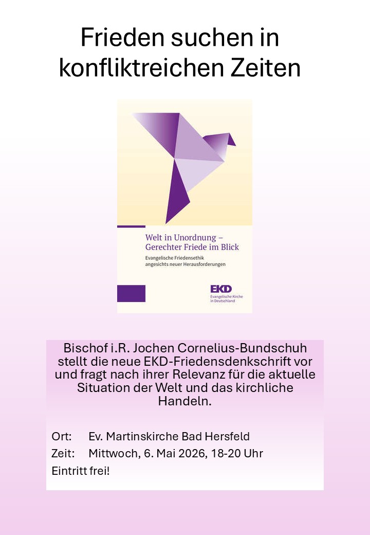 Frieden suchen in konfliktreichen Zeiten